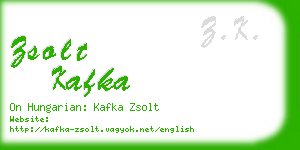 zsolt kafka business card